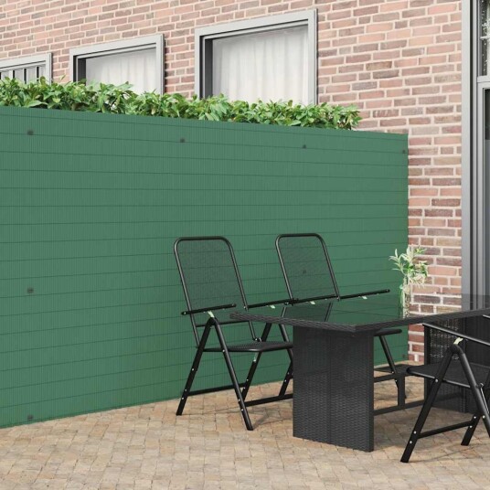 vidaXL Hagegjerde dobbeltsidig grønn 1,8x3 m PVC
