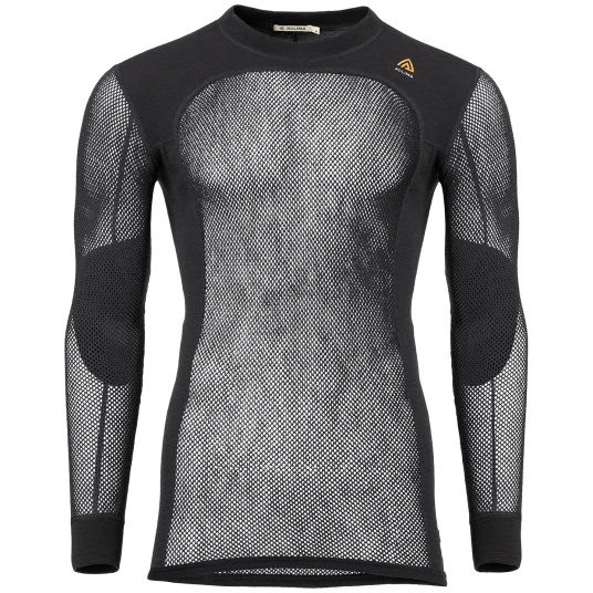 Aclima Woolnet mannskapshals Herre Svart L 2023 Thermoundert?y overdeler