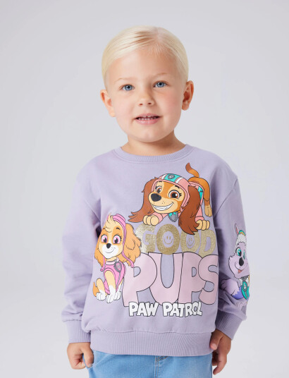Name It Nmfjara Paw Nreg Sweat Bru Noos Cplg Purple 86