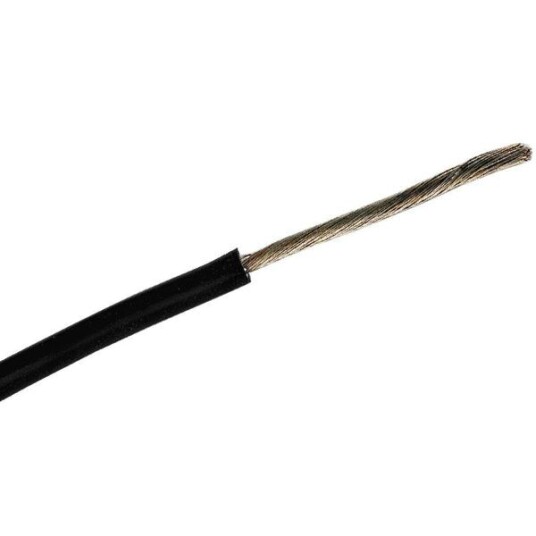 Nexans ENERGYFLEX Koblingskabel 1 x 6 mm², 0,6/1 kV, svart 1 m, kappet