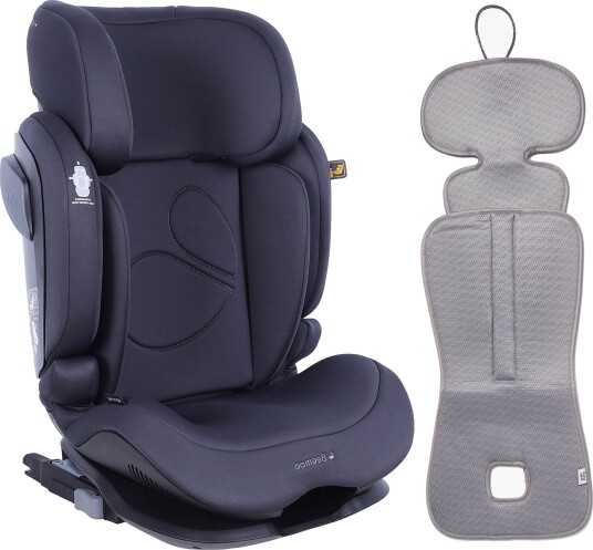 Beemoo Recline i-Size Beltestol inkl. Ventilerende Pute Anthracite/Grey