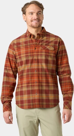 Helly Hansen Herre Klassisk Check Lange Ermer Flanellskjorte Rød 2xl