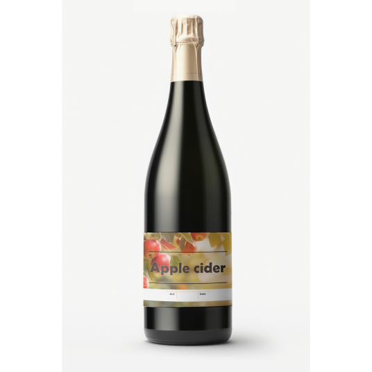 Apple Cider universell Etikett 30 stk Passer til champagneflaske, 80 x 110 mm