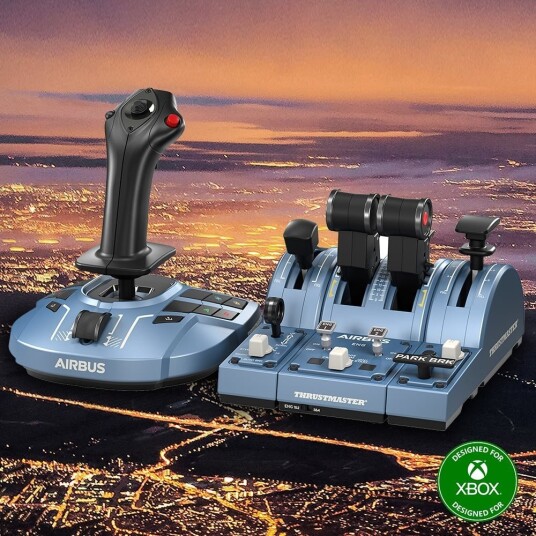 Thrustmaster TCA Captain Pack X Airbus Edition Joystick og gasspedal kablet for PC Microsoft Xbox Series S Microsoft Xbox Series X Thrustmaster TCA Captain Pack X Airbus Edition Joystick og gasspedal kablet for PC Microsoft Xbox Series S Microsoft Xbox Series X