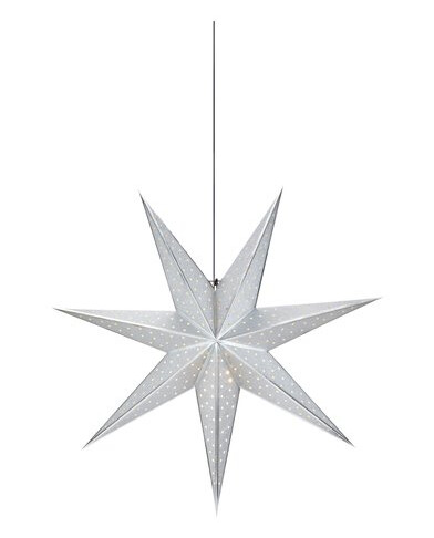 Markslöjd Adventstjerne glitter 45 cm sølv