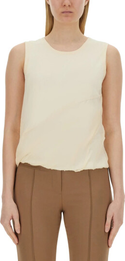 Helmut Lang Dame Topper Beige M, Helmut Lang Dame Topper Beige M,