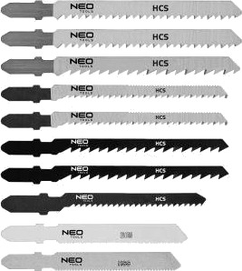 NEO Tools 57-755 Stikksagblad-sett - T-feste, HCS/HSS/BIM - 10 stk.