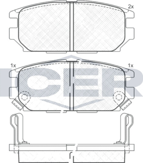 Bremseklosser sett ICER 140983