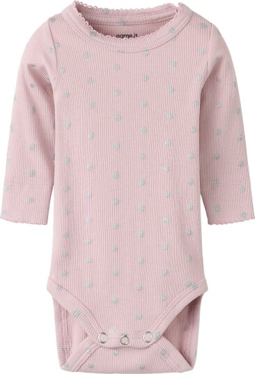 Name It Body I/e Rib/Modal NbfLona Violet Ice Name It 68 Langermet Body Rosa Sølv 62