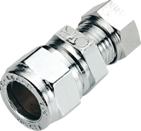 Fonta Skjøteunion 15mm Forkrommet Pex