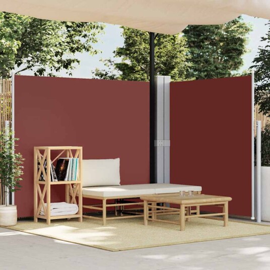 vidaXL Uttrekkbar sidemarkise 180x600 cm brun