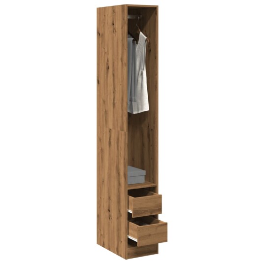 Garderobe artisan eik 30x50x200 cm konstruert tre 8721158340917