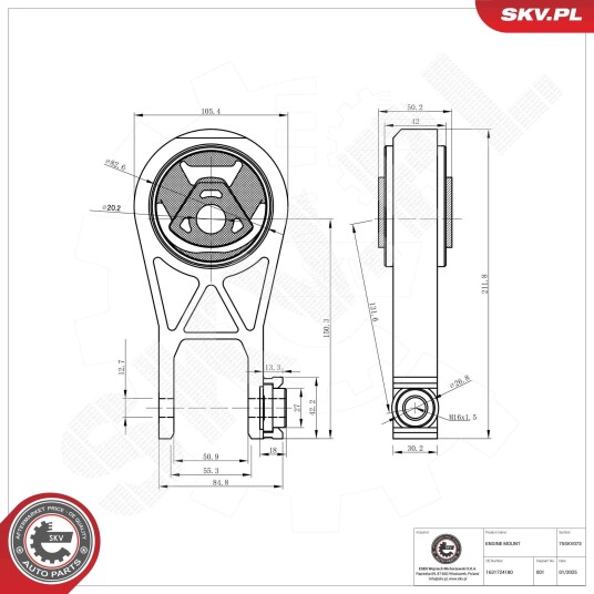 Motorfeste ESEN SKV 75SKV073