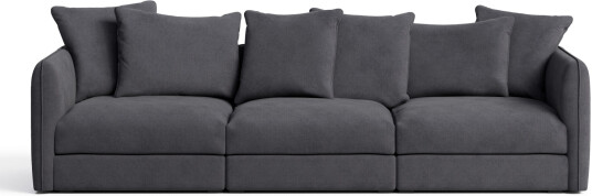 No Ga - Pavarotti 3-Seater Shadow Dark Grey Sofaer Grå