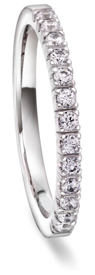 Moments by Pan Jewelry, Diamantring Faith i 585 hvitt gull 0,26 CT | 2,1 mm bredde