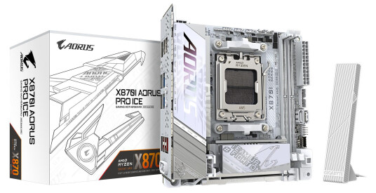 Gigabyte X870I AORUS PRO ICE Mini ITX Hovedkort med DDR5 og Wi-Fi 7 Gigabyte X870I AORUS PRO ICE Mini ITX Hovedkort med DDR5 og Wi-Fi 7
