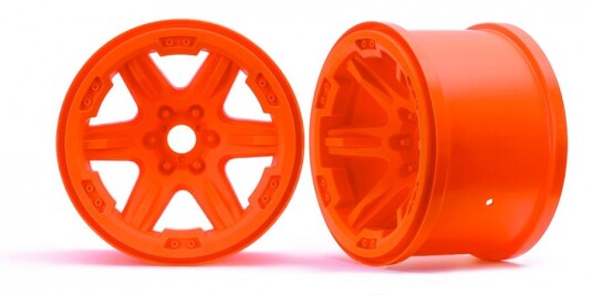 Traxxas 8671A Wheels Carbide 3.8" Orange 17mm 2