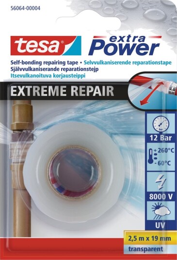 Tesa Silikontape 2.5m X 19mm Transparent