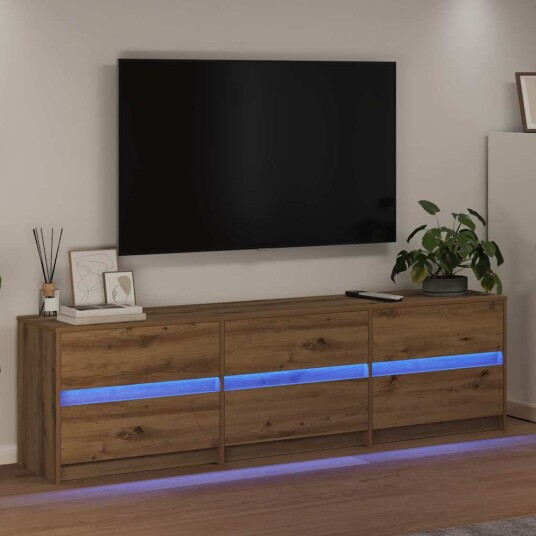 TV skap med skuff Brun 181 x 34 x 50 cm Konstruert tre TV skap med skuff Brun 181 x 34 x 50 cm Konstruert tre