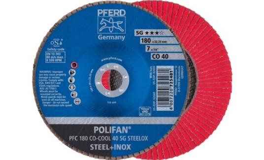 Pferd Lamellskive PFC 180 Co Cool K40 SG Steelox 180mm 8500 rpm 10 stk
