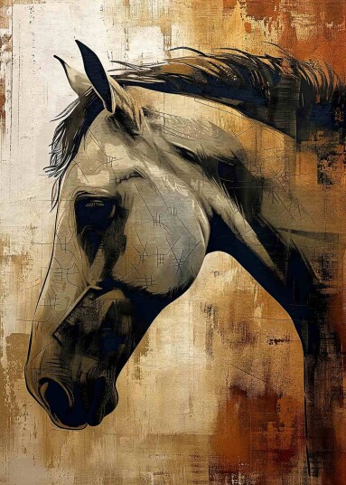 Plakat Hest Portrett