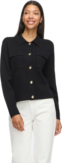 Vila Vigabe L/S Knit Jacket Black L