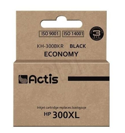 Actis KH-300BKR - black - refurbished - ink cartridge (alternative for: HP 300XL HP CC641EE) - Blekkpatron Svart