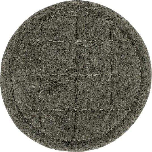 Baderomsmatte Kvadrat - 80x80 cm, Smaragdgrønn