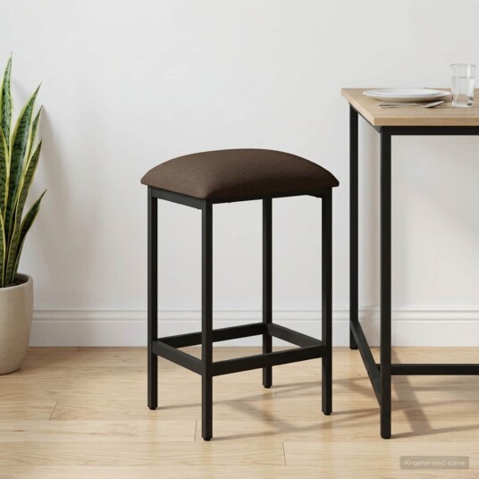 vidaXL Barstol Gråbrun 40 x 32 x 74 cm Konstruert tre vidaXL Barstol Gråbrun 40 x 32 x 74 cm Konstruert tre
