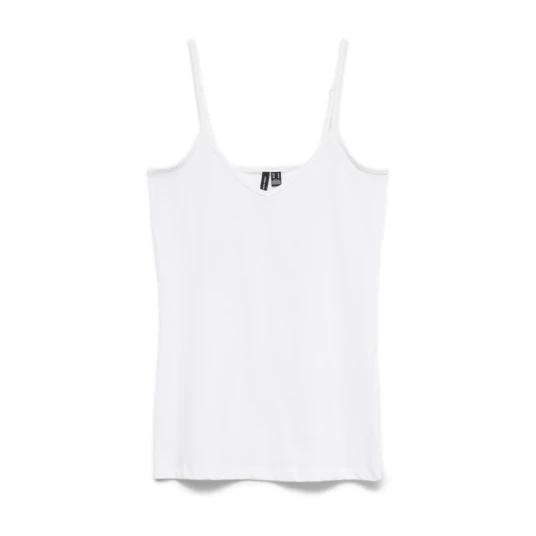 Vero Moda Vmmaxi My Soft V Singlet Jrs Noos - White - M Vero Moda Vmmaxi My Soft V Singlet Jrs Noos - White - M