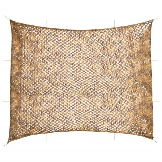 Kamuflasjenett med oppbevaringspose 729x602 cm sand Kamuflasjenett med oppbevaringspose 729x602 cm sand