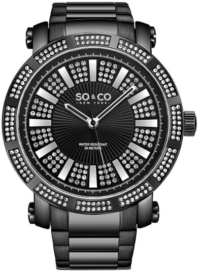 So & Co New York Herreklokke 5563.4 Madison Sort/Stål Ø50 mm So & Co New York Herreklokke 5563.4 Madison Sort/Stål Ø50 mm