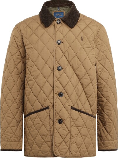 Polo Ralph Lauren The Beaton Quilted Barn Coat   HONEY BROWN   L