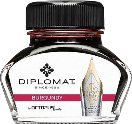 Diplomat Octopus bordeaux blekk 30 ml Diplomat Octopus bordeaux blekk 30 ml