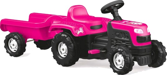 Dolu Trampetraktor Med Slep, Rosa