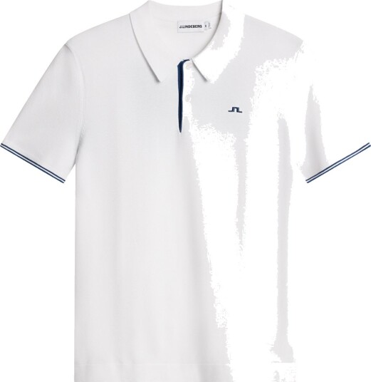 J.Lindeberg Matheo Knit Golf Polo Hvit Golf pologenser herre White X Small