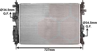 VAN WEZEL 40012711 Radiator, motorkjøling
