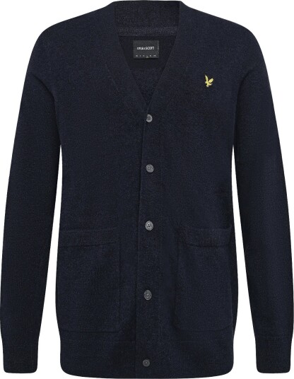 Lyle & Scott Lambswool Blend V Neck Cardigan Navy XL
