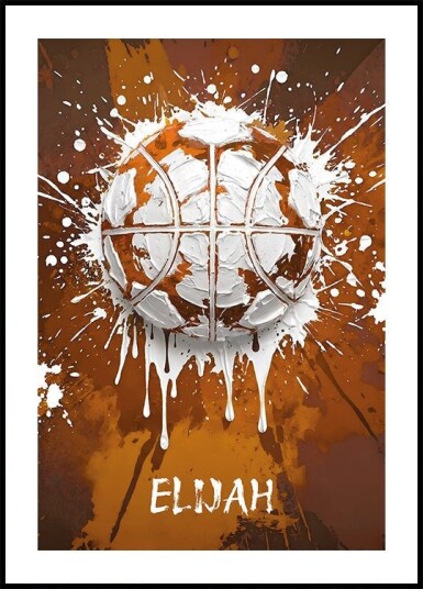 Graffiti Basketball Personal Name Plakat Plakat / 30x40cm