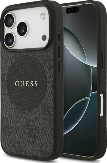 GUESS 4G Circle Classic Logo MagSafe case for iPhone 17 Pro - black