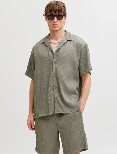 Jack & Jones Jjeharrison Resort Shirt Ss Sn Khaki green S Jack & Jones Jjeharrison Resort Shirt Ss Sn Khaki green S
