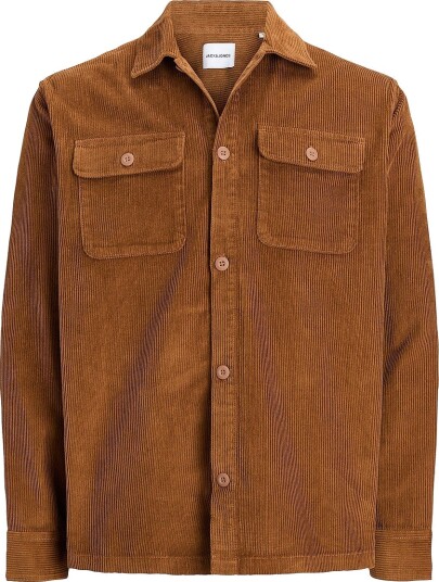 Jack & Jones Jjeregent Cord Overshirt Ls Sn Brown M