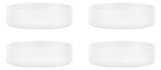 Ferm Living Ripple dessertskåler 4-pk ø12,2 cm frostet