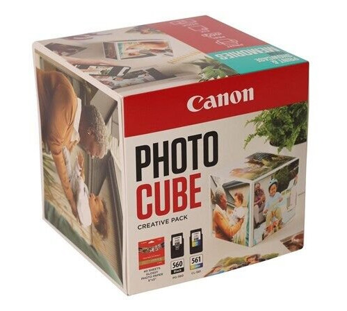 Canon Photo Cube Creative Pack - 2-pack - black colour (cyan magenta yellow) - original - glossy - ink cartridge / paper kit
