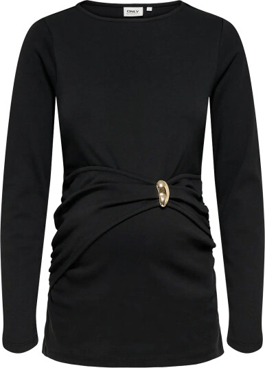 Only Maternity Olmevalyn L/S Boatneck Top Jrs Black S