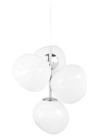 Tom Dixon Melt Chandelier Mini Opal/ Sølv