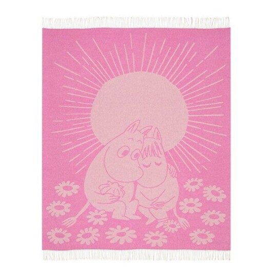 MoominArabia Mummi pledd 125x170 cm Kjærester rosa MoominArabia Mummi pledd 125x170 cm Kjærester rosa