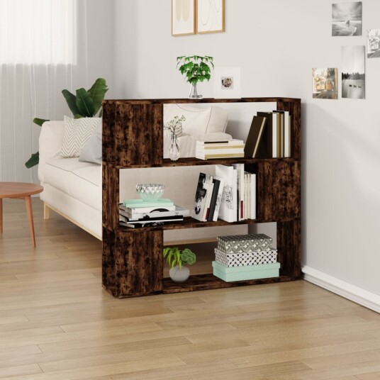 vidaXL Bokhylle/romdeler r?kt eik 100x24x94 cm vidaXL Bokhylle/romdeler r?kt eik 100x24x94 cm