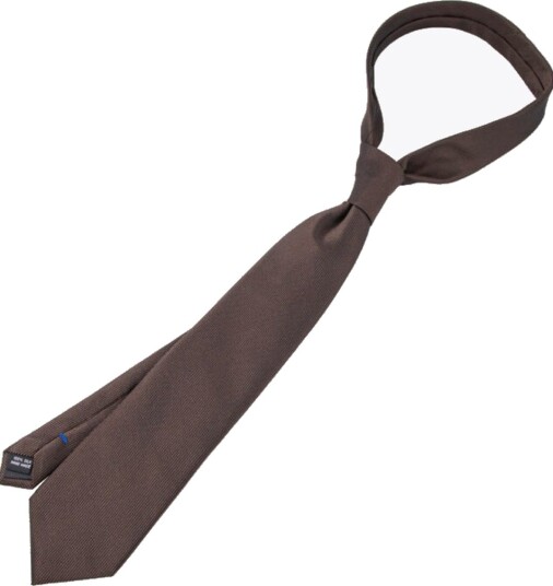 Rebeloup Solid Silk Tie Brun ONE SIZE