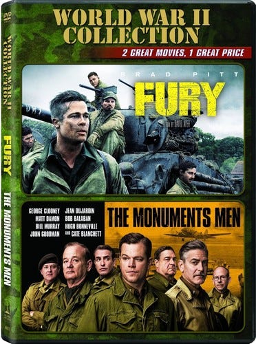 Fury / Monuments Men DVD Fury / Monuments Men DVD